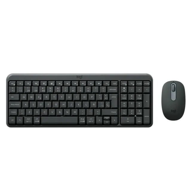 KIT TECLADO Y MOUSE LOGITECH MK250 BLACK WIRELESS BLUETOOTH