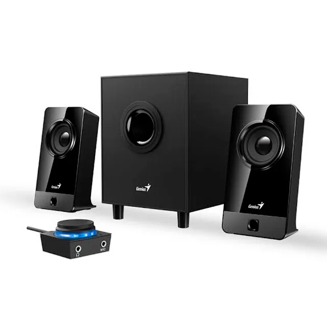 PARLANTES GENIUS SW-2.1 300X 10W NEGRO
