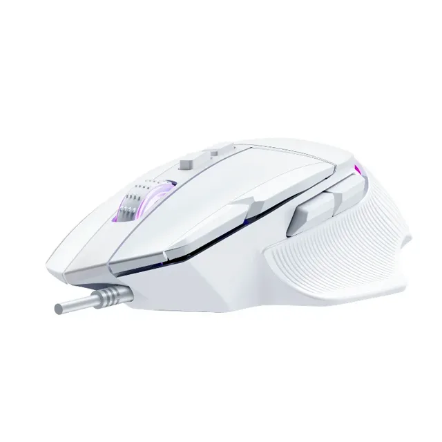 Mouse Raptor Storm Grip 9 Botones Retroiluminado Blanco 8000 DPI