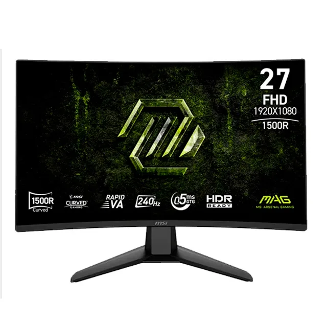 MONITOR GAMER MSI MAG 274CF X24 24 CURVO FHD RAPID VA 240HZ 0.5MS HDMI/DP