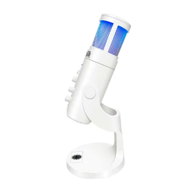 Microfono Raptor Vox PRO RGB USB p/Streaming White