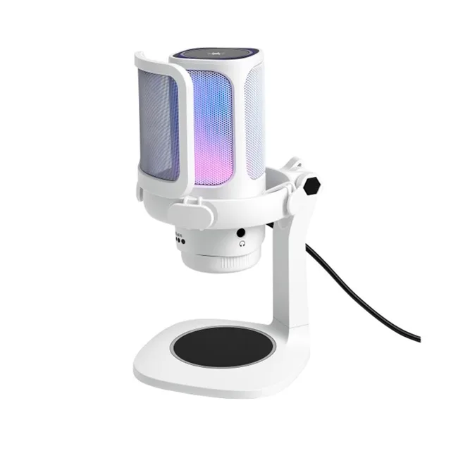 MICROFONO RAPTOR VOX RGB USB P/STREAMING WHITE