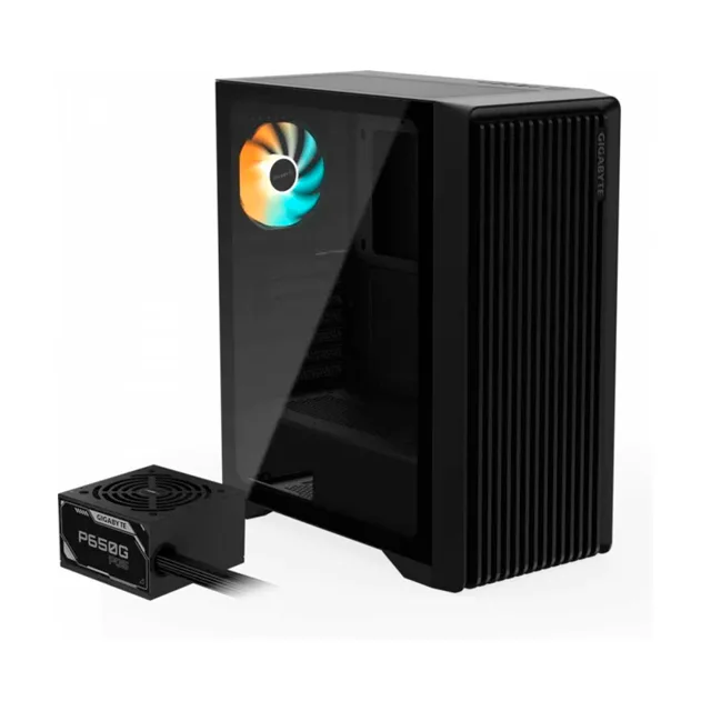 GABINETE GIGABYTE C103 GLASS PSU BUNDLE + FUENTE P650G 650W 80 PLUS GOLD