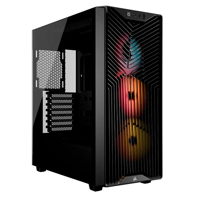 GABINETE CORSAIR 3200D RS ARGB BLACK TEMPLADO 3X120MM ARGB