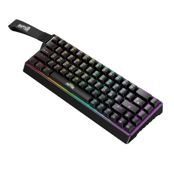 Teclado Gamer Raptor Fireclaw M68 Magnetico RGB Switch Red Outemu — foto 3