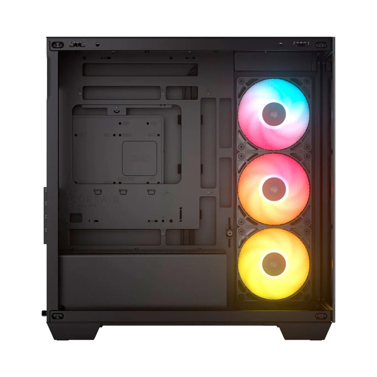 Gabinete Corsair 2800X RS-R ARGB Black Panoramic Templado 3x120mm ARGB — foto 2