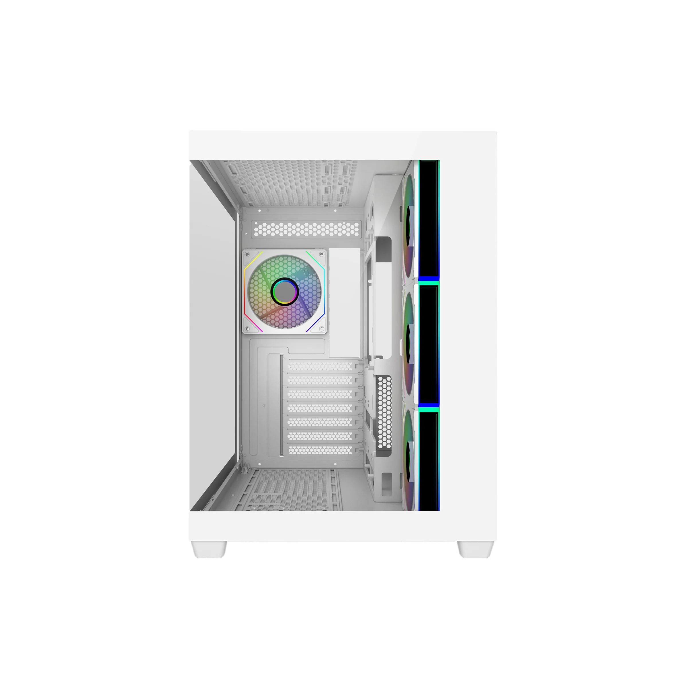 Gabinete Cooler Master 681 White Panoramic Templado 4x120mm ARGB
