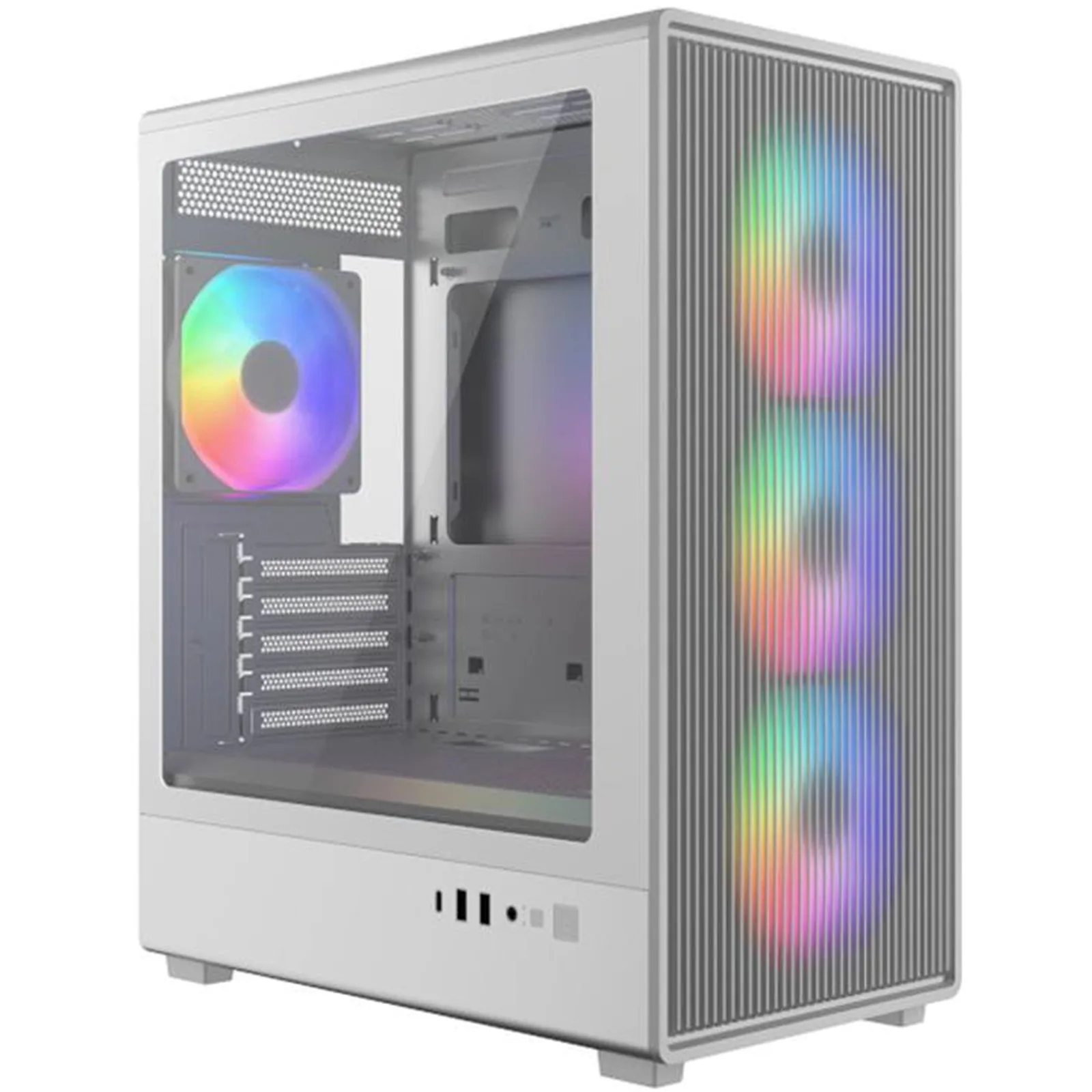 GABINETE COOLER MASTER ELITE 350 WHITE TEMPLADO 4X120MM ARGB