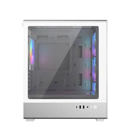 Gabinete Cooler Master Elite 350 White Templado 4x120mm ARGB