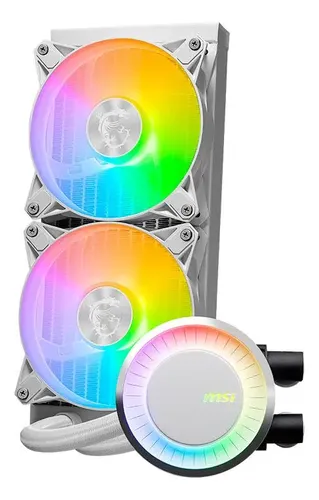 Cooler CPU Watercooler MSI MAG CORELIQUID E240 White 240mm — foto 2