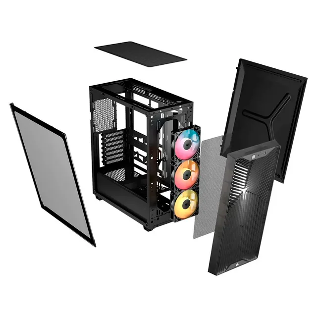 Gabinete Corsair 3200D RS ARGB Smoke Templado 3x120mm ARGB — foto 3