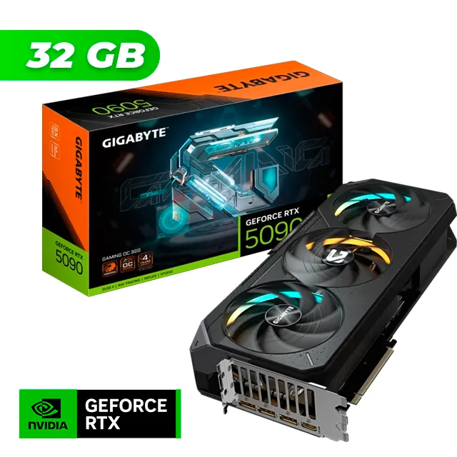 PLACA DE VIDEO GIGABYTE NVIDIA GEFORCE RTX 5090 GAMING OC 32GB GDDR7