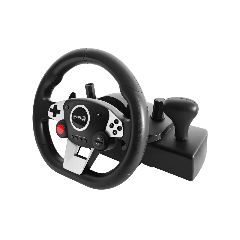 VOLANTE GAMER WHEELFORCE RAPTOR VIBRACION TYPE-C PC/PS4/PS3/XBOX
