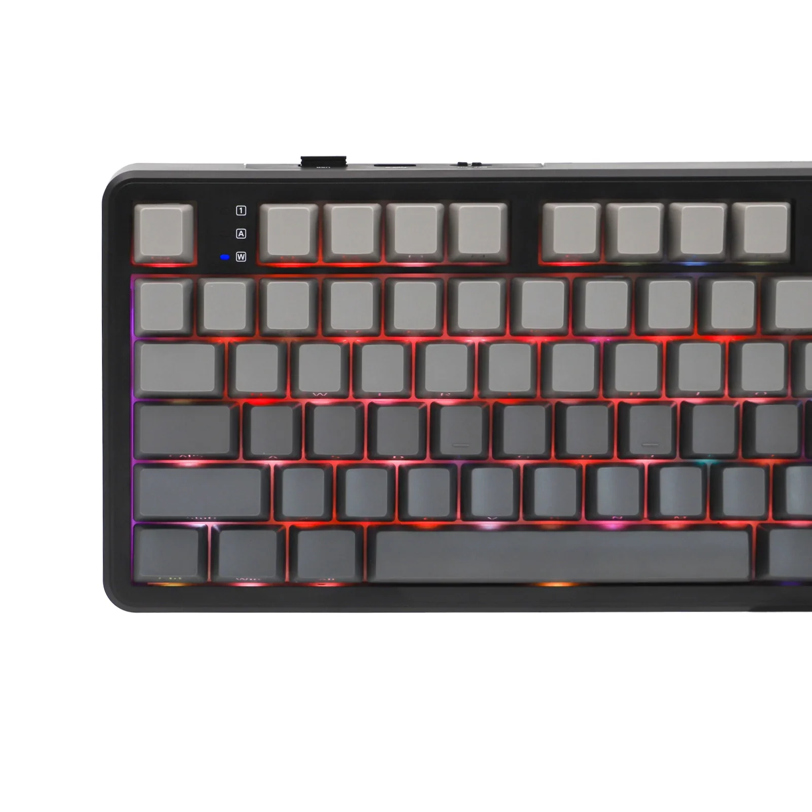Teclado Aula F108 Pro Black Degrade Mecánico Wireless Full RGB Switch Rain Drop