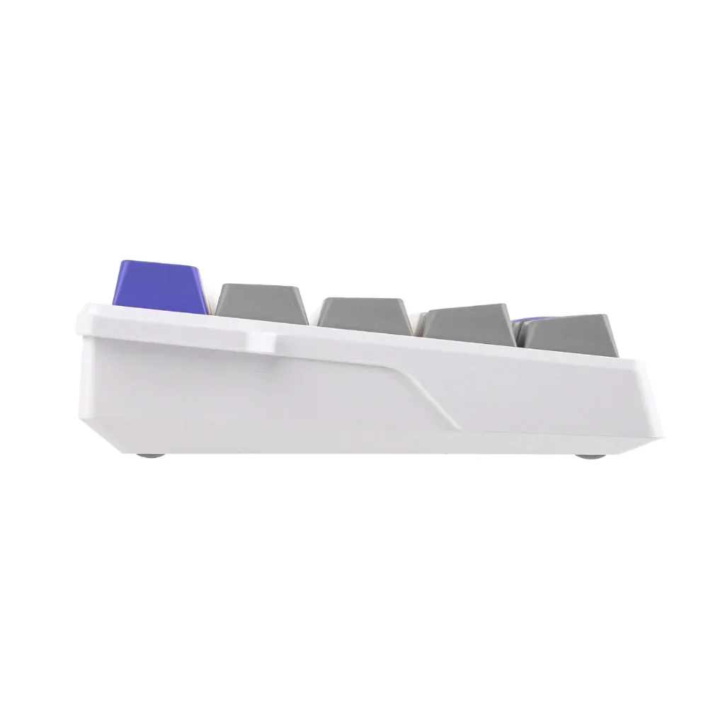 Teclado Aula WIN68HE Max White Blue Grey Magnético Switch Wing Chun