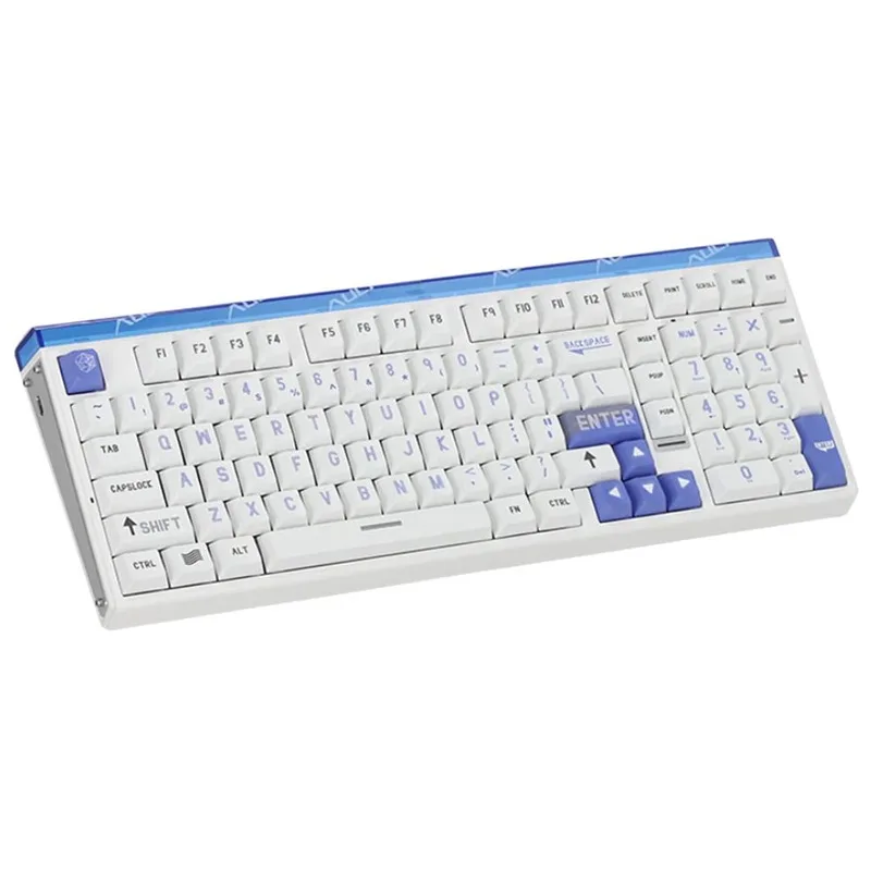TECLADO AULA HERO 99 HE WHITE BLUE MAGNÉTICO SWITCH WING CHUN