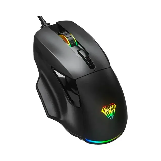 Mouse Aula F815 Negro RGB 12800 DPI