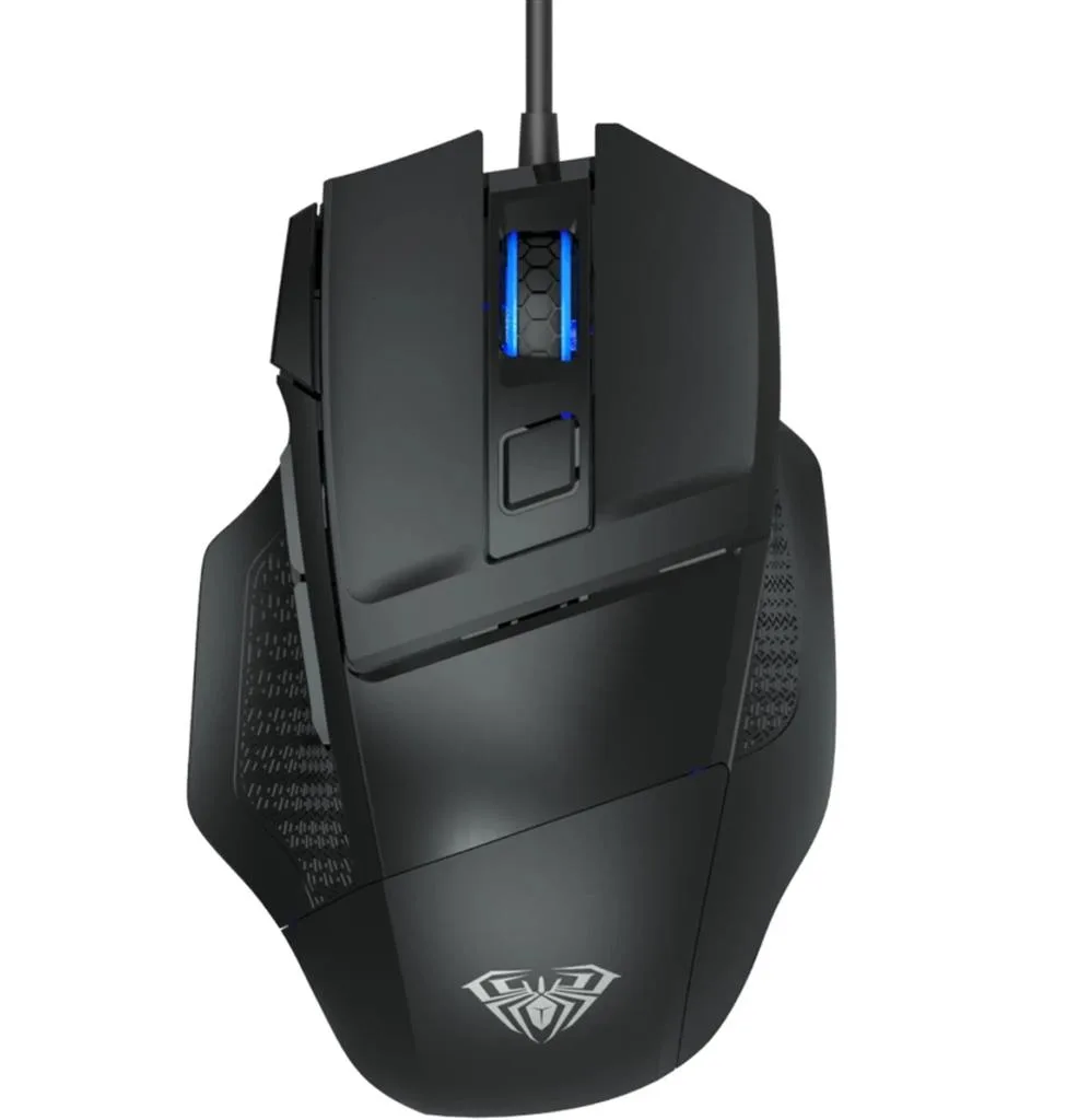 Mouse Aula S12 Negro Wired RGB 12800 DPI 7D