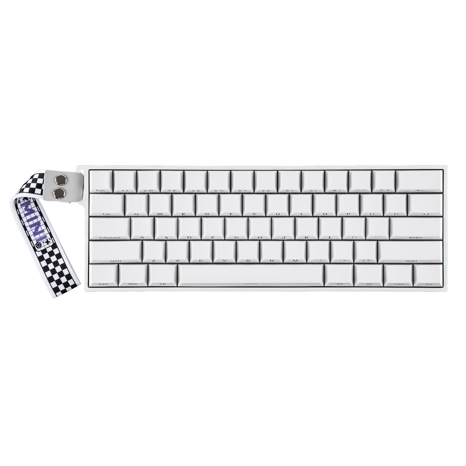 Teclado Aula MINI60 HE Pro White Magnético Wireless 60% RGB Switch Mistcloud