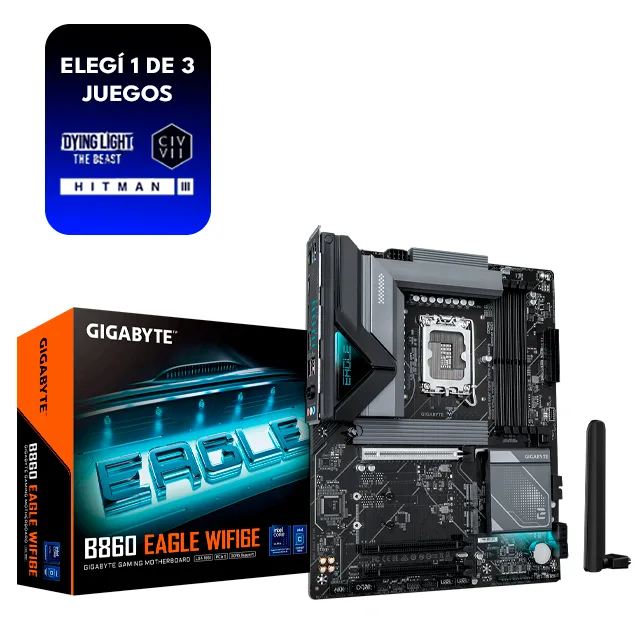 MOTHER GIGABYTE B860 EAGLE WIFI6E 1.0 DDR5 LGA1851