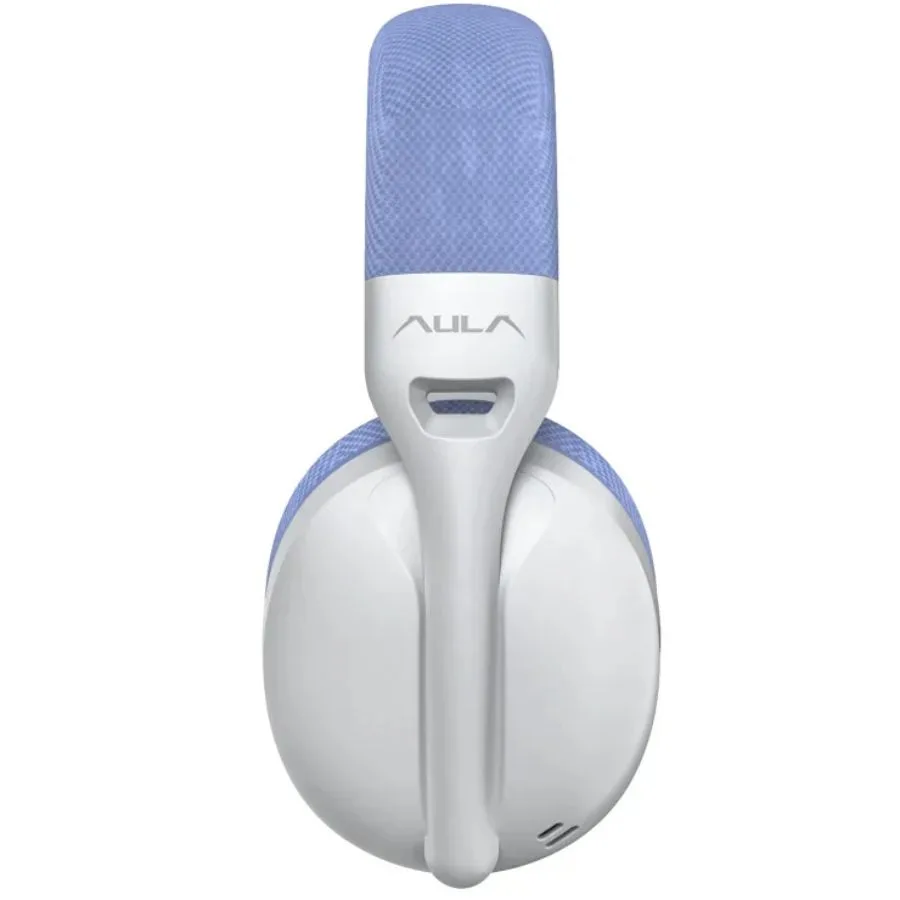Auricular Aula S6 Azul Blanco Inalámbrico Bluetooth USB