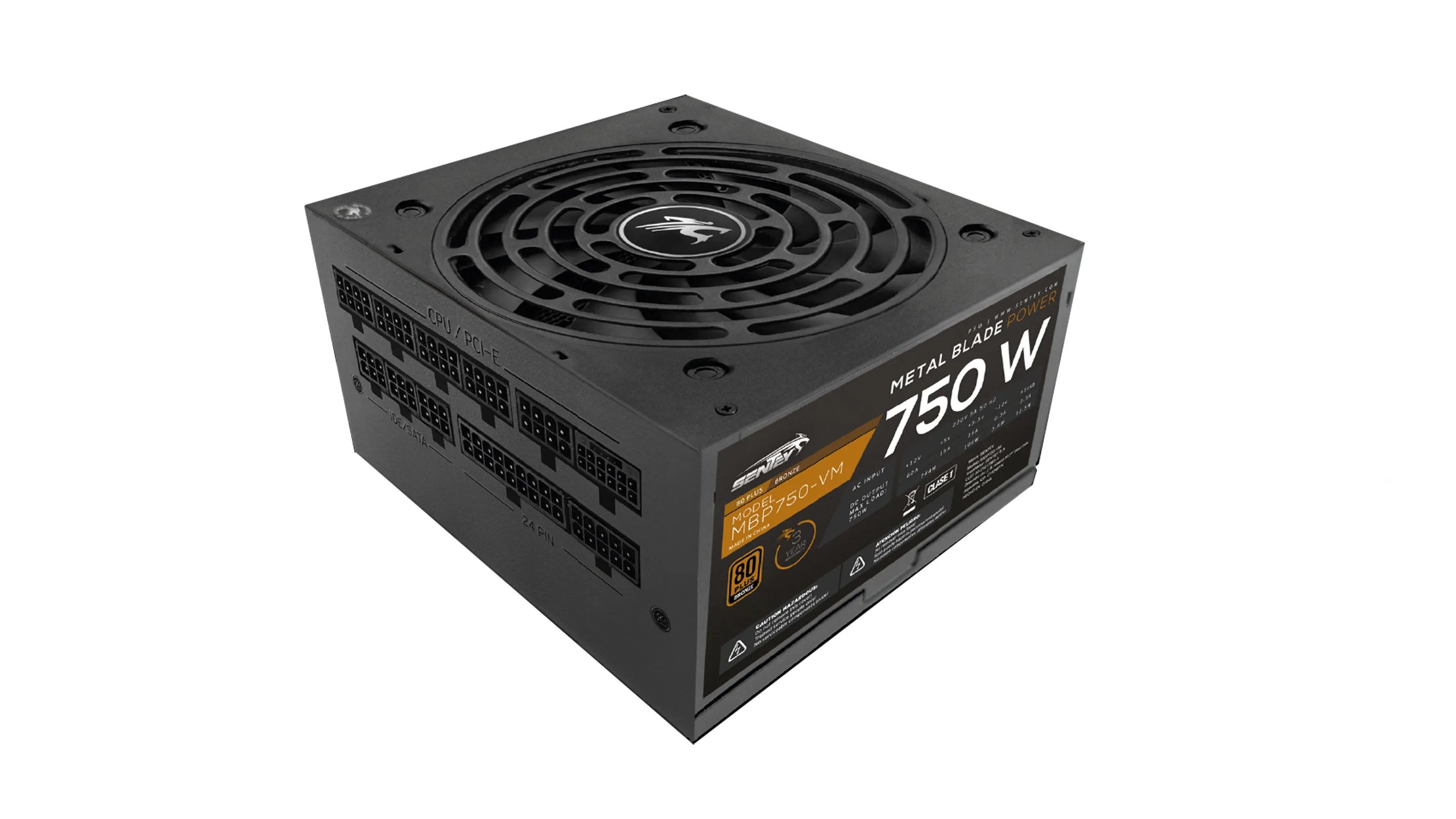 FUENTE SENTEY MBP750-VM 750W 80 PLUS BRONZE FULL MODULAR ATX 3.1 PCIE 5.1