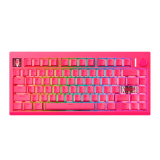 Teclado Fantech Maxfit8 MK921 RGB Rosie Pink Wireless Bluetooth Mecánico TKL VIA Switch Brown Inglés