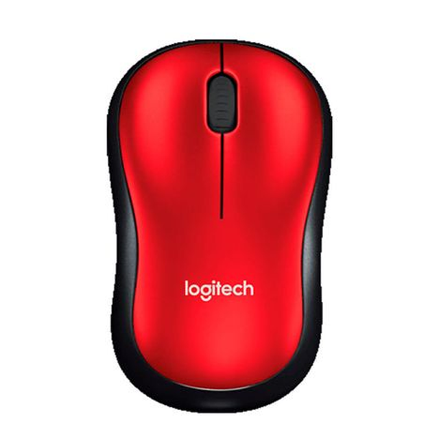 MOUSE LOGITECH M185 ROJO WIRELESS INALÁMBRICO USB