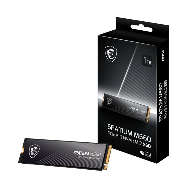 DISCO SSD M2 MSI 1TB SPATIUM M560 10200MB/S PCIE G5 GEN5 X4 NVME (+Q NV3 SN850X SN7100)