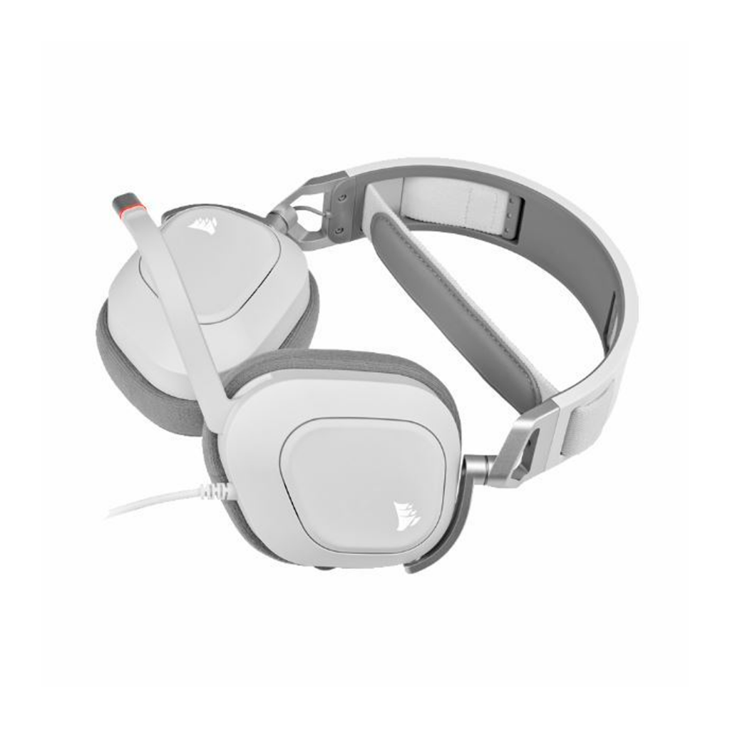 Auriculares Corsair HS80 RGB Wireless White