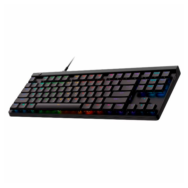 TECLADO LOGITECH G515 MECÁNICO RGB LIGHTSPEED TKL INGLÉS NEGRO