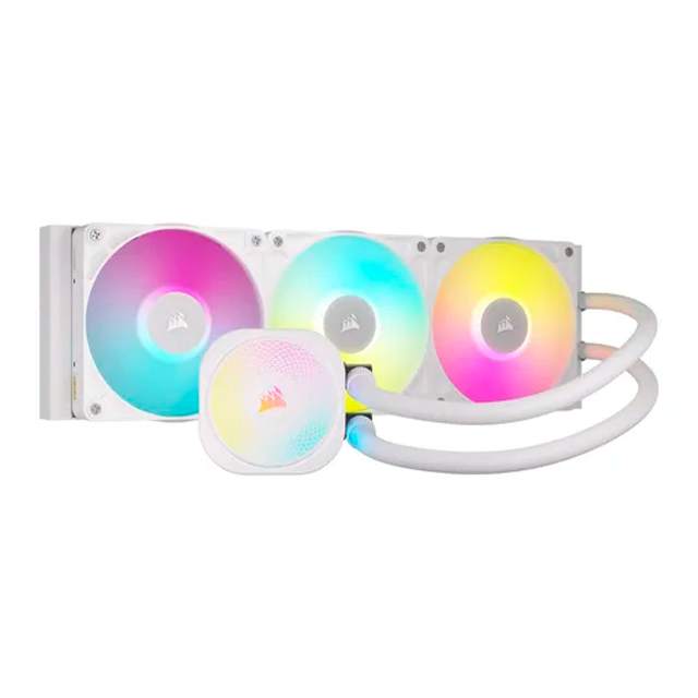 COOLER CPU WATERCOOLER CORSAIR ICUE LINK TITAN 360 RX RGB WHITE 360MM LGA1200/LGA1700/LGA1851/AM4/AM5