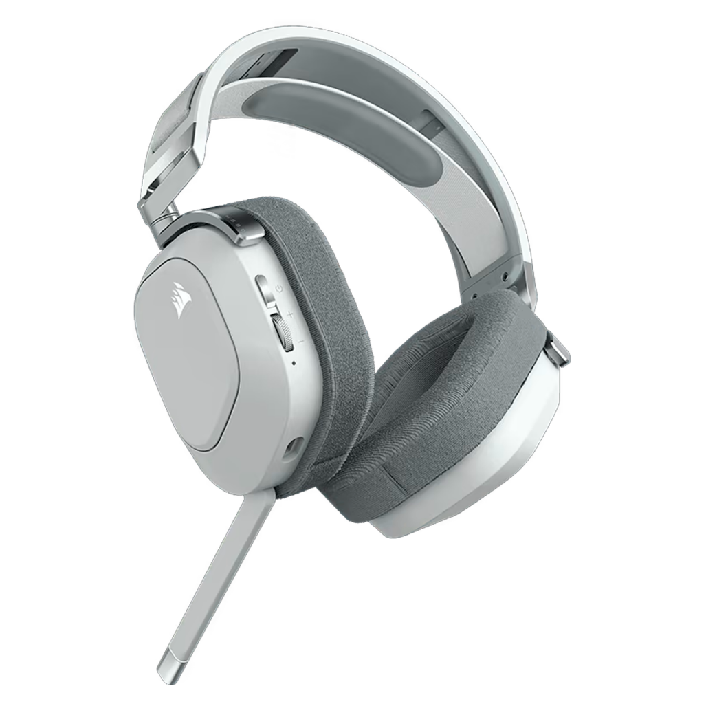 Auriculares Corsair HS80 RGB Wireless White