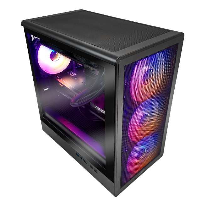 GABINETE SENTEY M25 MANTIS BLACK MESH TEMPLADO 4X12CM ARGB