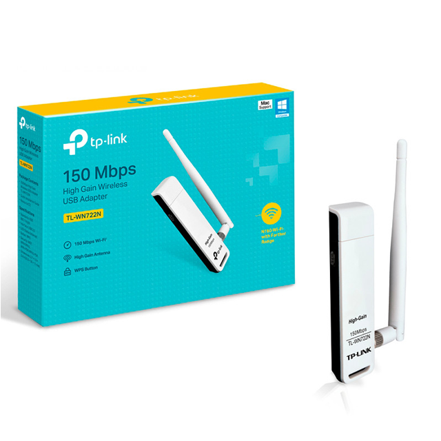 PLACA DE RED WIFI TP-LINK WN722N USB
