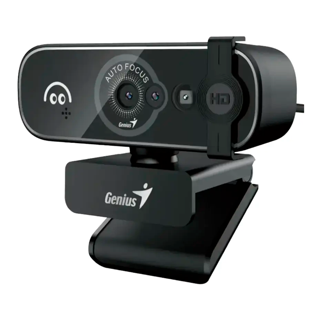 WEBCAM GENIUS FACECAM OPEN RECONOCIMIENTO FACIAL WINDOWS HELLO AUTO FOCO FULL HD 1080P USB C/A