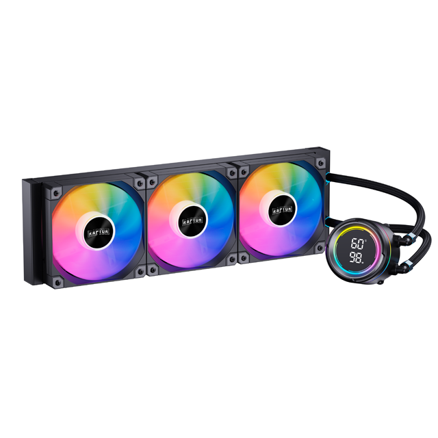 COOLER CPU WATERCOOLER RAPTOR AQUA PRO 360 360MM DISPLAY NEGRO LGA1200/LGA1700/LGA1851/AM4/AM5