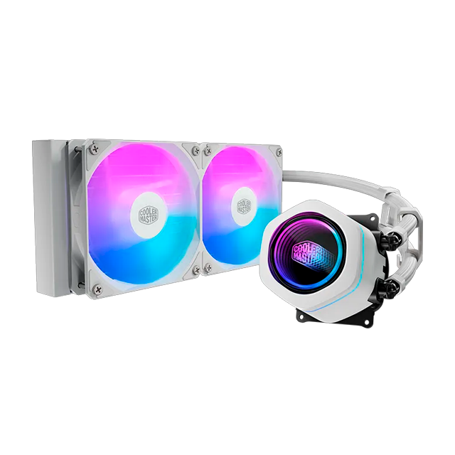 COOLER CPU WATERCOOLER COOLER MASTER MASTERLIQUID 240 CORE NEX WHITE ARGB LGA1200/LGA1700/LGA1851/AM4/AM5