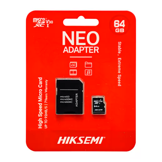 MICRO SD HIKSEMI 64GB NEO CLASE 10