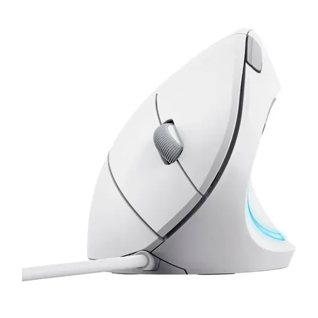 Mouse Trust Verto Ergo Vertical White USB Ergonómico 1600 DPI — foto 3