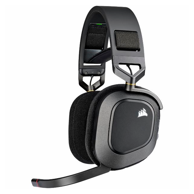 AURICULARES CORSAIR HS80 RGB WIRELESS CARBON