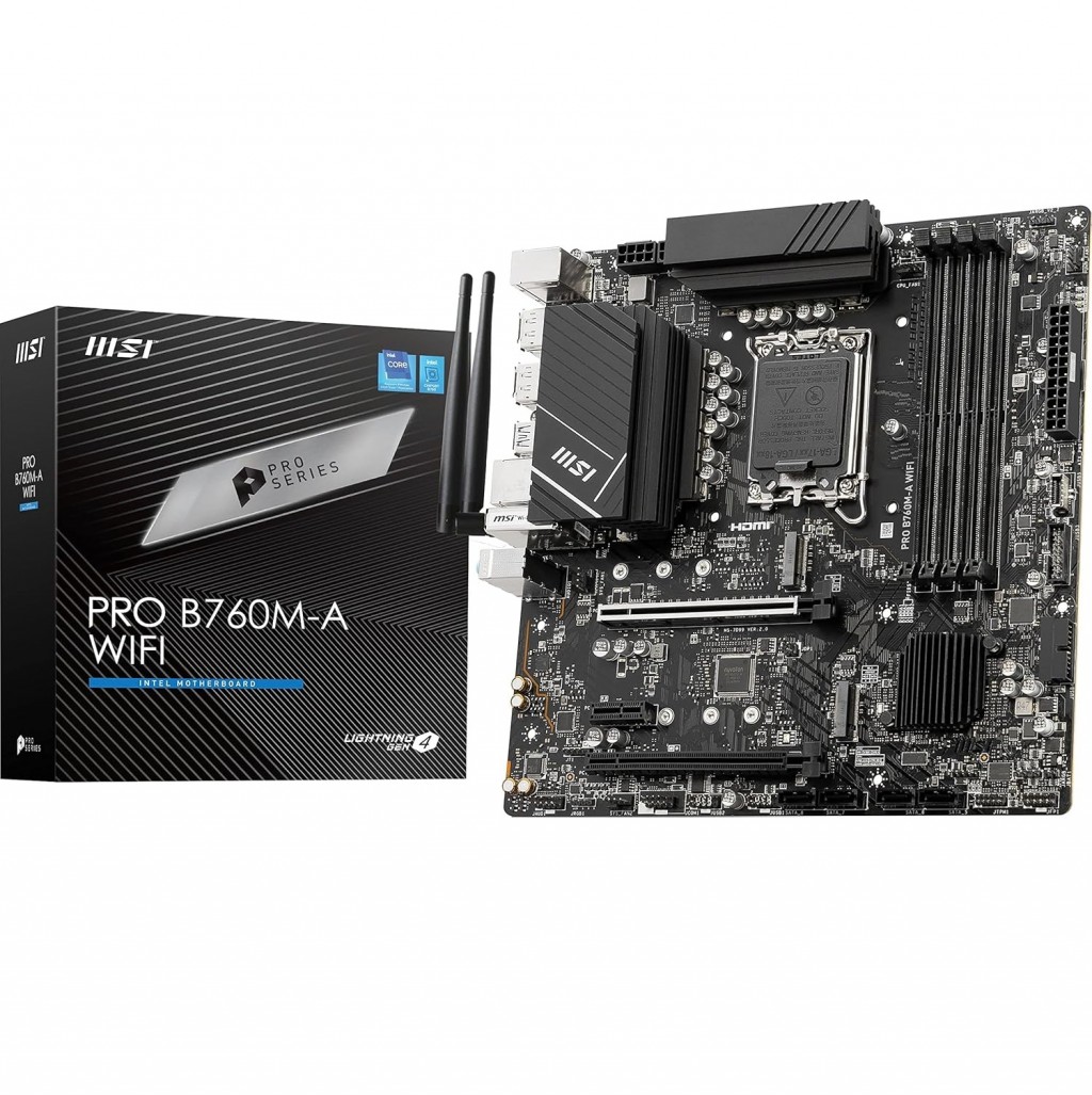 MOTHER MSI PRO B760M-A WIFI DDR5 (12/13/14VA GEN) LGA1700