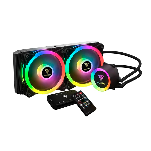 Cooler CPU Watercooler Gamdias Chione M2-240R 240mm ARGB Control Remoto