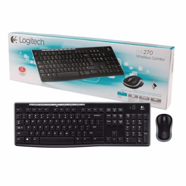 KIT TECLADO Y MOUSE LOGITECH MK270 WIRELESS