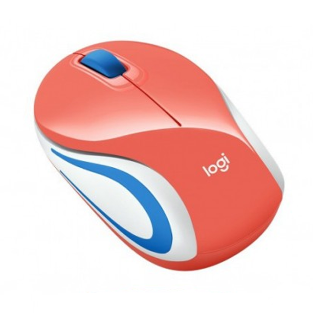 Mouse Logitech M187 Coral Wireless Inalámbrico USB