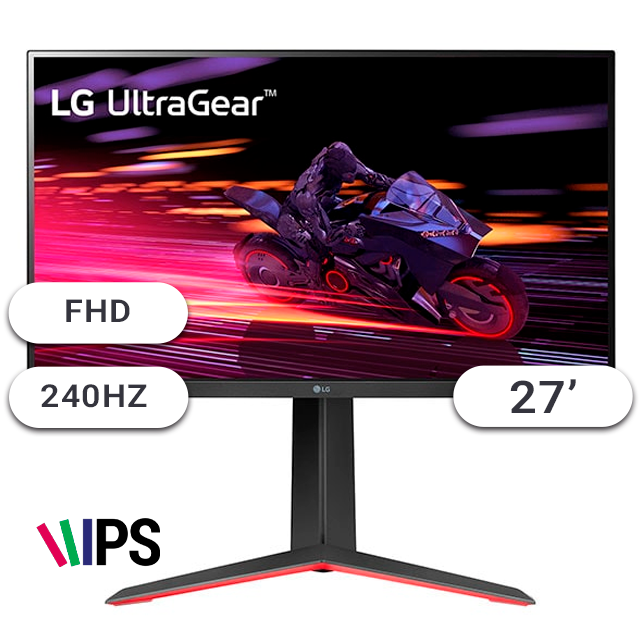 MONITOR GAMER LG 27 27GP750-B 240HZ 1MS IPS HDMI/DP