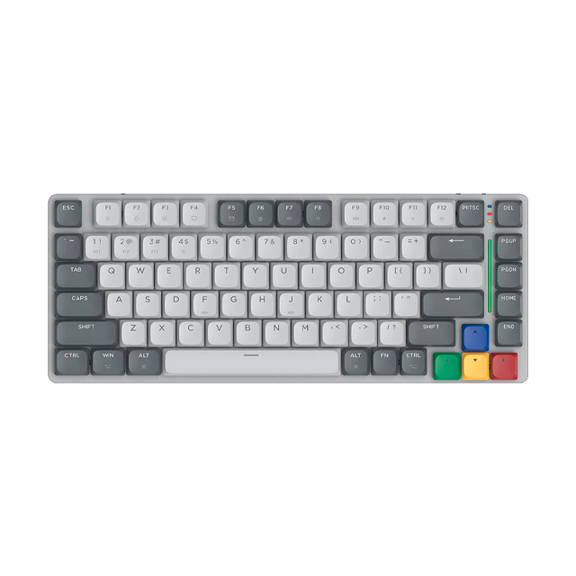 TECLADO FANTECH MAXFIT AIR83 MK915 GREY LOW PROFILE WIRELESS MECÁNICO 75% SWITCH RED INGLÉS