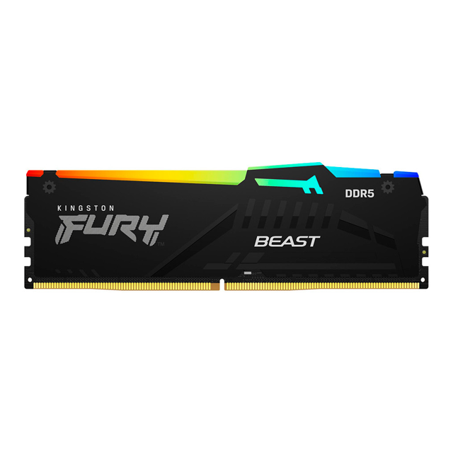 MEMORIA RAM KINGSTON 16GB DDR5 5600MHZ FURY BEAST RGB