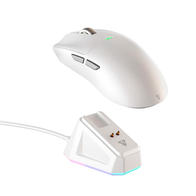 MOUSE FANTECH TANTO S WG13S WIRELESS WHITE DOCK RGB BATERIA 8K 26000 DPI SENSOR PIXART