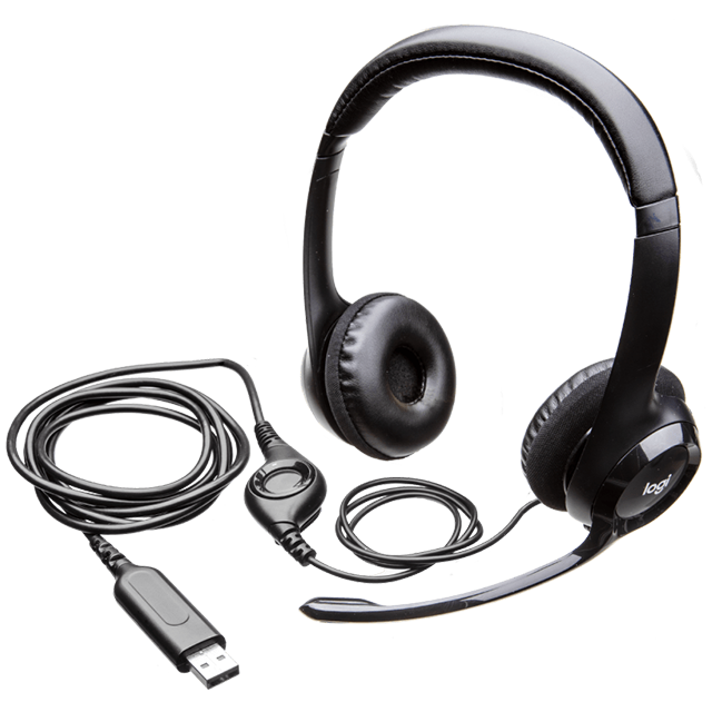 Auriculares Logitech H390 Black Headset C/Micrófono 981-000014